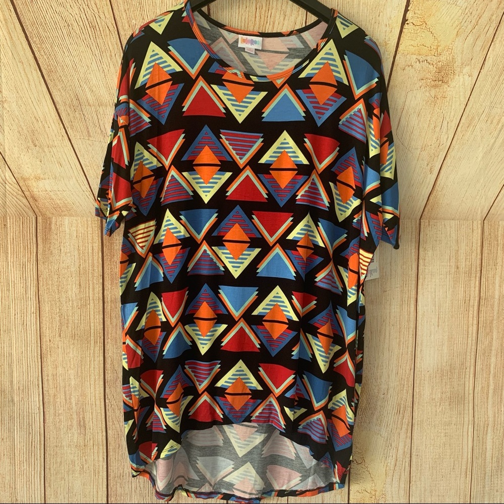 NWT LuLaRoe Small Irma Colorful Triangles - Picture 8 of 9